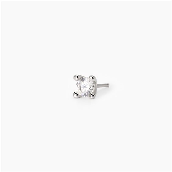 Mono orecchino Mabina Uomo Punto di vista in Argento Zircone 563765 - 563765